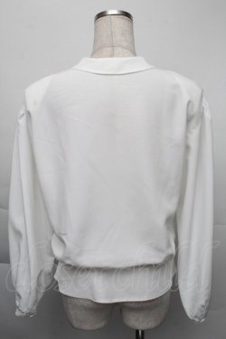 画像2: KANEKO ISAO / リボンラウンドブラウス  白 S-25-12-01-003-EL-BL-SA-ZT136