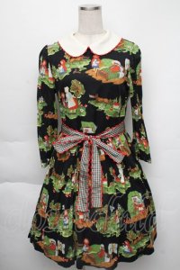 Jane Marple / シャペロンルージュラウンドカラーワンピース  黒 S-25-12-01-028-JM-OP-HR-ZS