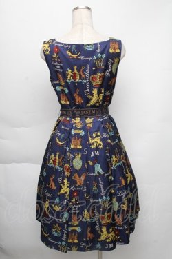 画像2: Jane Marple /Joyful crestのスクエアドレス  紺 S-25-12-01-029-JM-OP-AS-ZS