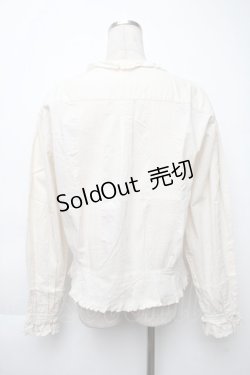 画像2: PINK HOUSE / ピコフリルブラウス  ベージュ S-25-12-02-025-LO-BL-HR-ZS