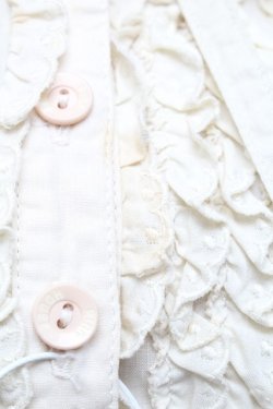 画像4: PINK HOUSE / ピコフリルブラウス  ベージュ S-25-12-02-025-LO-BL-HR-ZS