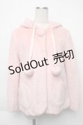 MILK / ファーフードショートコート  ピンク S-25-12-02-028-ML-CO-AS-ZS