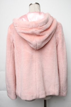 画像2: MILK / ファーフードショートコート  ピンク S-25-12-02-028-ML-CO-AS-ZS