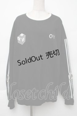 画像1: PUNKその他 / 刺繍トレーナー  黒ｘ白 S-25-12-02-029-PU-TS-HR-ZS