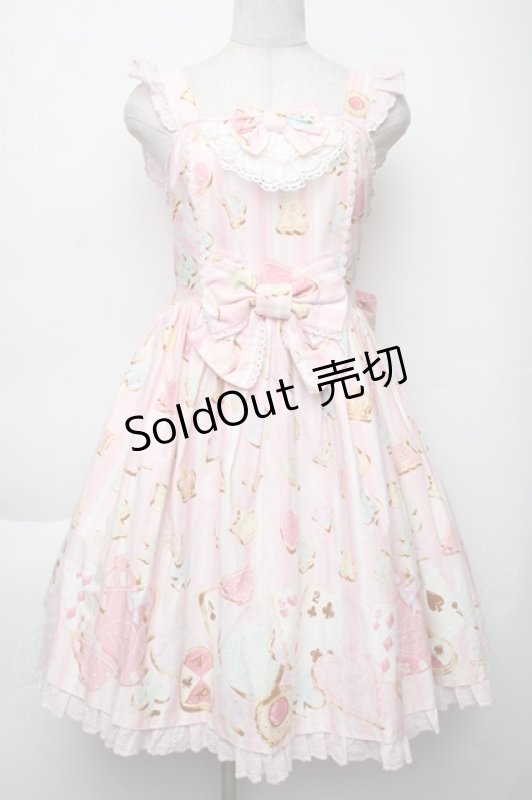 画像1: Angelic Pretty / Wonder Cookieジャンパースカート  ピンク S-25-12-02-032-AP-OP-AS-ZS (1)