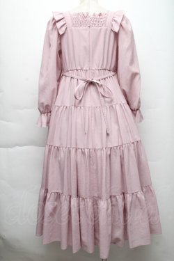 画像2: Maria pipi / リボン&ティアードドレス  ピンク S-25-12-02-033-EL-OP-AS-ZS