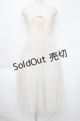 F&A / レースアップチュールキャミワンピース  キナリ S-25-12-02-034-LO-OP-HR-ZS