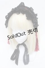 Ozz oneste / チャイナデザインタッセルヘッドドレス  黒×ボルドー S-25-12-02-005-OO-AC-HR-ZS