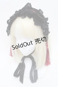 Ozz oneste / チャイナデザインタッセルヘッドドレス  黒×ボルドー S-25-12-02-005-OO-AC-HR-ZS