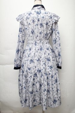 画像2: axes femme POETIQUE / トワルドジュイ風花柄ワンピース  サックス S-25-12-02-037-AX-OP-AS-ZS