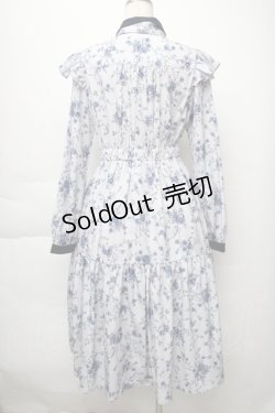 画像2: axes femme POETIQUE / トワルドジュイ風花柄ワンピース  サックス S-25-12-02-037-AX-OP-AS-ZS