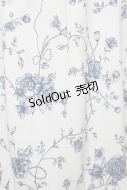 画像3: axes femme POETIQUE / トワルドジュイ風花柄ワンピース  サックス S-25-12-02-037-AX-OP-AS-ZS