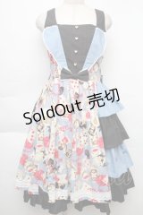 metamorphose / Wonder Card Queen of Hearts ジャンパースカート  サックス S-25-12-02-038-ME-OP-HR-ZS