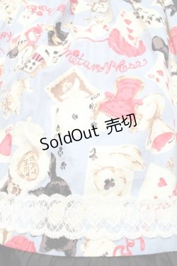 画像6: metamorphose / Wonder Card Queen of Hearts ジャンパースカート  サックス S-25-12-02-038-ME-OP-HR-ZS