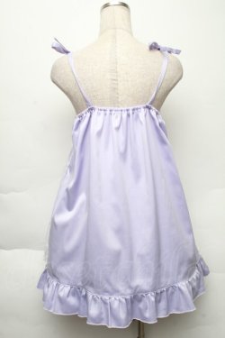 画像2: Nile Perch / うさぎ柄肩りぼんワンピース  ラベンダー S-25-12-02-040-LO-OP-HR-ZS