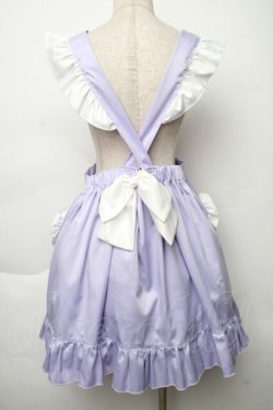 画像2: Nile Perch / ハートエプロンジャンパースカート  ラベンダー S-25-12-02-041-LO-OP-HR-ZS