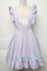 Nile Perch / フリルジャンパースカート   ラベンダー S-25-12-02-042-LO-OP-HR-ZS