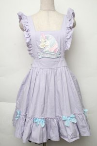 Nile Perch / フリルジャンパースカート   ラベンダー S-25-12-02-042-LO-OP-HR-ZS