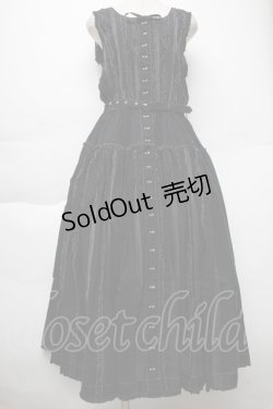 画像1: PINK HOUSE / ノースリーブワンピース  黒 S-25-12-02-046-LO-OP-HR-ZS