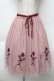 画像1: an another angelus / ローズ刺繍チュールスカート  ピンク S-25-12-02-053-CA-SK-HR-ZS (1)