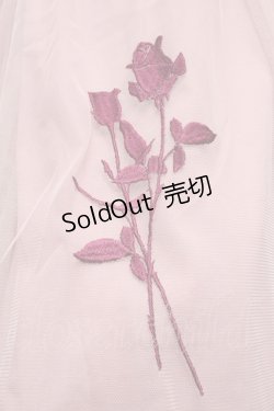 画像3: an another angelus / ローズ刺繍チュールスカート  ピンクS-25-12-02-053-CA-SK-HR-ZT587