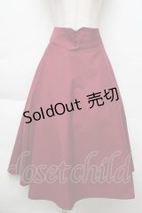 F&A / コルセットベルト2wayフレアースカート  ワイン S-25-12-02-055-LO-SK-HR-ZS