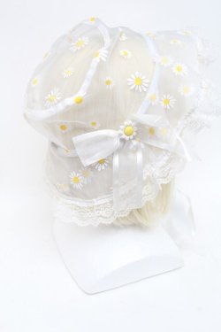 画像3: Nile Perch / マーガレットチュールハット  白 S-25-12-02-007-LO-AC-HR-ZS