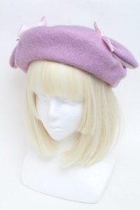 Nile Perch / うさぎさんベレー帽  ラベンダー S-25-12-02-008-LO-ZA-HR-ZS