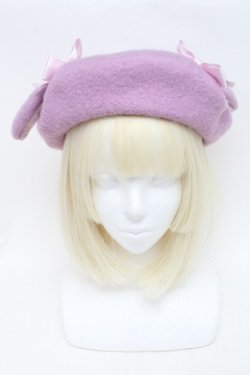 画像2: Nile Perch / うさぎさんベレー帽  ラベンダー S-25-12-02-008-LO-ZA-HR-ZS