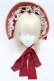 画像2: Hoshibako Works / 西洋人形魔法ボンネット  ボルドー S-25-12-02-009-LO-AC-HR-ZS (2)