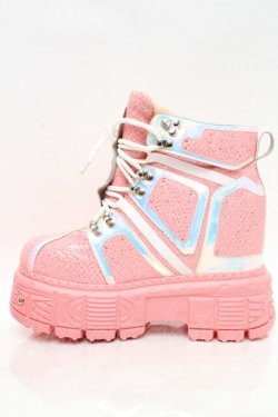 画像5: ANTHONY WANG / 厚底スニーカー 25.5 ピンク S-25-12-02-016-PU-SH-HR-ZS