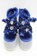 画像2: Ank Rouge / キラキラビジューベロアリボン厚底シューズ LL ブルー S-25-12-02-017-CA-SH-HR-ZS (2)