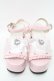 画像2: DearMyLove / ハートビジューダブルリボンサンダル 25 ピンク S-25-12-02-018-EL-SH-HR-ZS (2)