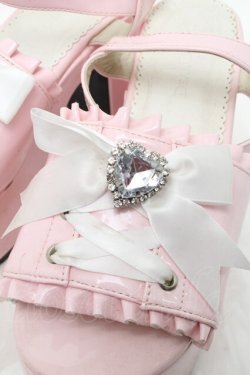画像5: DearMyLove / ハートビジューダブルリボンサンダル 25 ピンク S-25-12-02-018-EL-SH-HR-ZS