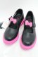 画像1: Dr.Martens （Getta Grip） / ハローキティ メリージェーン UK6 25~25.5 黒ｘピンク S-25-12-02-020-PU-SH-HR-ZS (1)