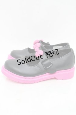 画像3: Dr.Martens （Getta Grip） / ハローキティ メリージェーン UK6 25~25.5 黒ｘピンク S-25-12-02-020-PU-SH-HR-ZS