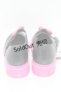 画像4: Dr.Martens （Getta Grip） / ハローキティ メリージェーン UK6 25~25.5 黒ｘピンク S-25-12-02-020-PU-SH-HR-ZS