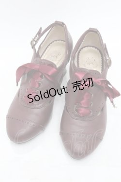 画像1: ALICE and the PIRATES / クラシカルコンビパンプス  ボルドー S-25-12-02-021-PA-SH-HR-ZS