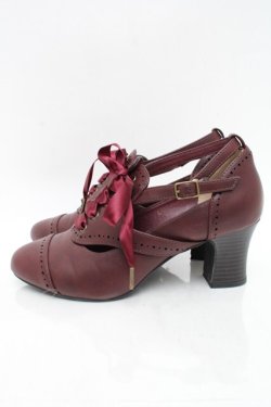 画像3: ALICE and the PIRATES / クラシカルコンビパンプス  ボルドー S-25-12-02-021-PA-SH-HR-ZS