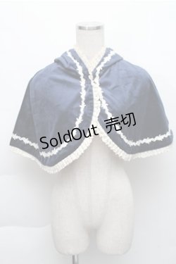 画像1: Miss Point（海外ロリータブランド） / Harvest ケープ  ネイビー S-25-12-04-038-EL-BL-HR-ZS