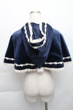 画像2: Miss Point（海外ロリータブランド） / Harvest ケープ  ネイビー S-25-12-04-038-EL-BL-HR-ZS