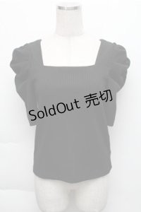 LOLITA / リブニット  黒 S-25-12-04-039-LO-BL-HR-ZS