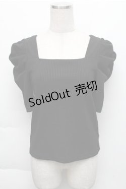 画像1: LOLITA / リブニット  黒 S-25-12-04-039-LO-BL-HR-ZS