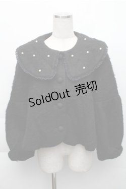 画像1: Maria pipi / パールカラーふわふわシャギーコート  黒 S-25-12-04-042-EL-CO-AS-ZS