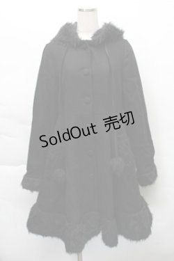 画像1: PUTUMAYO / うさ耳コート  黒 S-25-12-04-043-PT-CO-AS-ZS