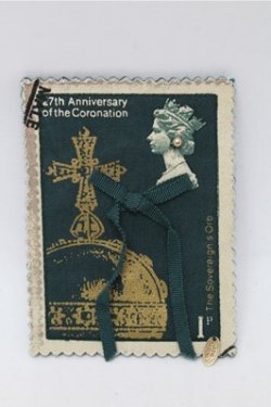 画像1: Jane Marple / ロイヤルスタンプブローチ  グリーン S-25-12-04-006-JM-BG-HR-ZS