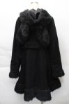 画像2: PUTUMAYO / うさ耳コート  黒 S-25-12-04-043-PT-CO-AS-ZS (2)