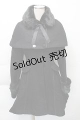 GOTH / ケープ付ロングコート  黒 S-25-12-04-045-GO-TO-HR-ZS