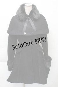 GOTH / ケープ付ロングコート  黒 S-25-12-04-045-GO-TO-HR-ZS