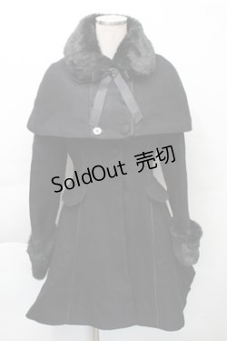 画像1: GOTH / ケープ付ロングコート  黒 S-25-12-04-045-GO-TO-HR-ZS